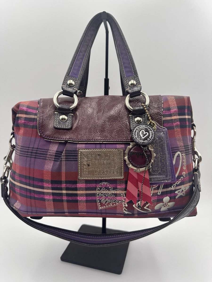 Coach Poppy Plaid Satchel/Top Handle Bag Handbags & Bags for Women