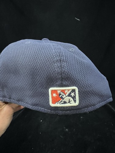 Binghamton Mets Rumble Ponies Navy Blue Hat Fitted 7 1/4” New Era - Picture 4 of 7