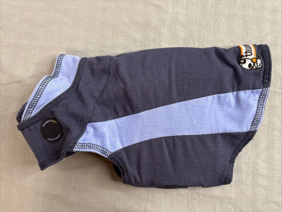 ThunderShirt Perro Ansiedad Chaqueta Pequeña Azul Calmante Chaleco Insanamente Calma Viaje Tormenta Foto 2 de 4