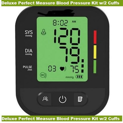 #ad Deluxe Perfect Measure Blood Pressure Kit w 2 Cuffs Oscillometric measurement $71.98