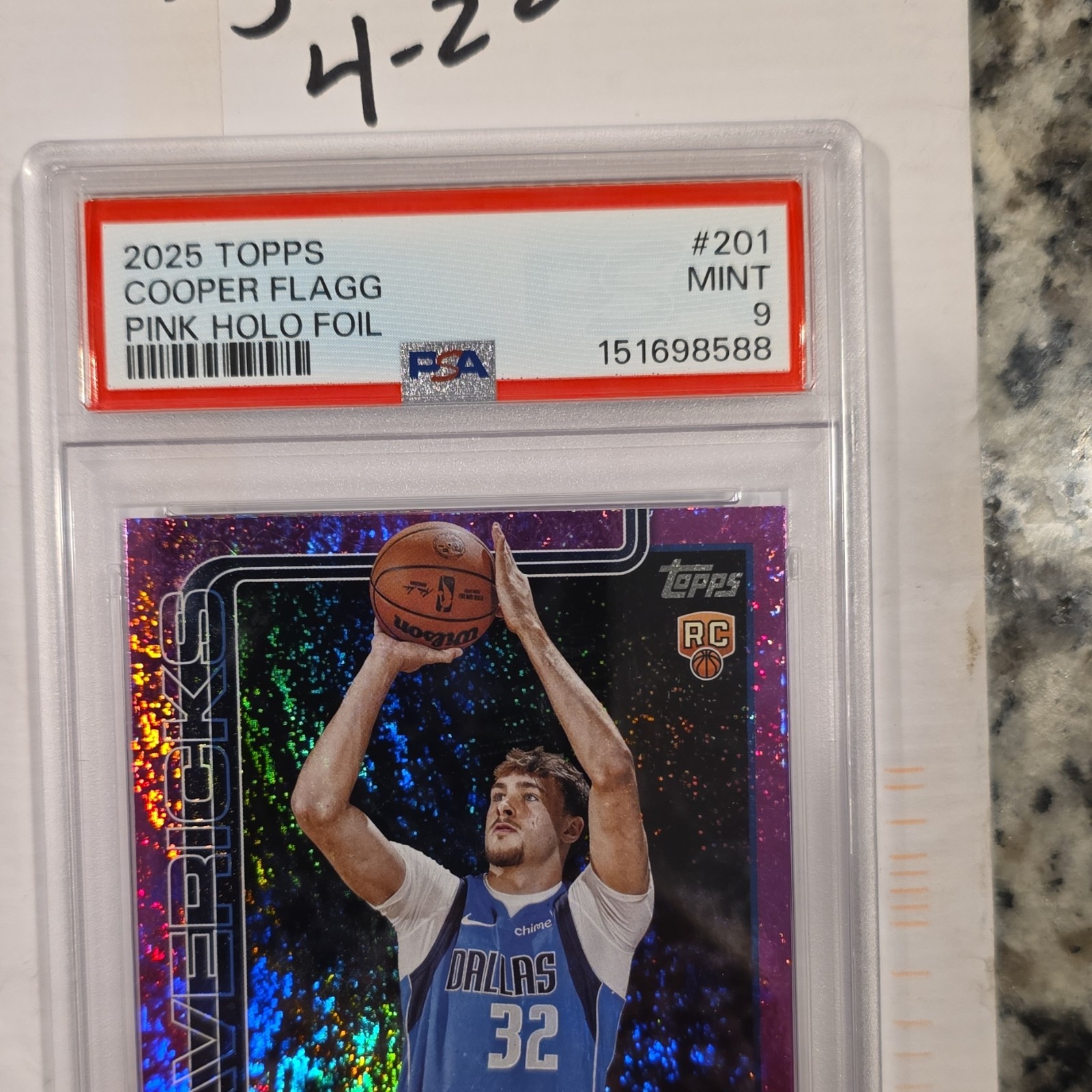 2025-26 Topps - Cooper Flagg #201 Pink Holo Foil (RC)