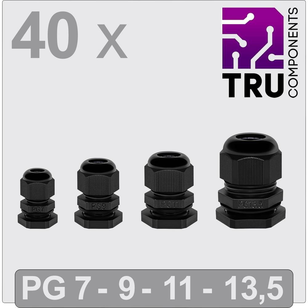 Presse-étoupe pour câblage électrique industriel TRU COMPONENTS PG7