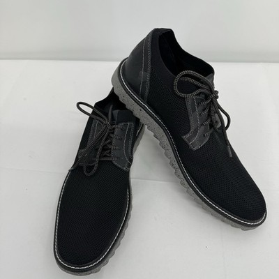 5940844 DUNCAN BY JOHNSTON MURPHY SHOES BLACK KNIT SIZE