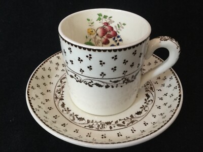 Minton England Demitasse Kaffeetassen & Untertassen - Meer Blumenmuster 5455: 2 übrig