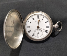 Antique 1882 Stirling Silver Lge Pocket Watch Rotherhams London  -unrestored -AF