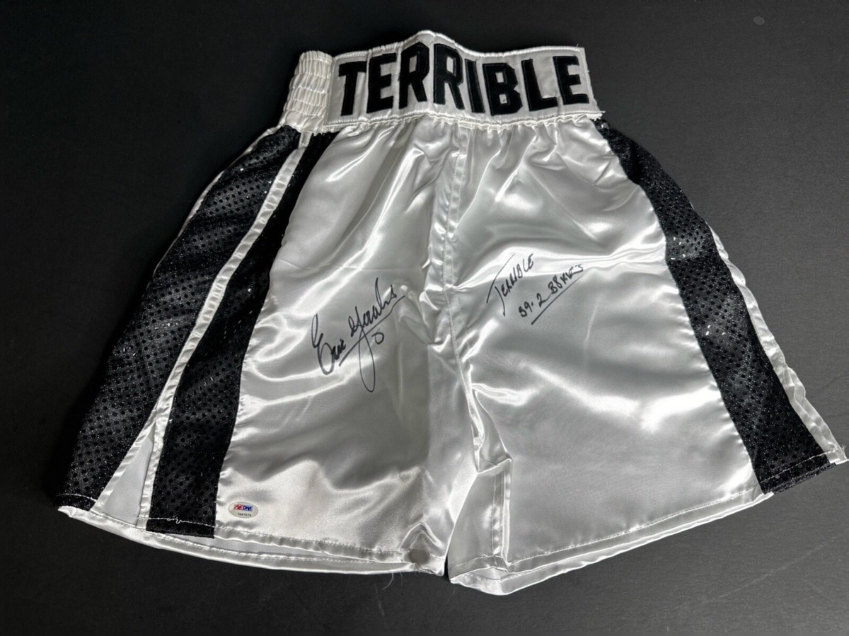 Erik Morales Signed Terrible Boxing Trunks PSA 7A47079 | eBay