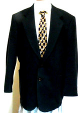 Oscar De La Renta Studio Dark Green Wool Two Button Sport Coat Size 42R