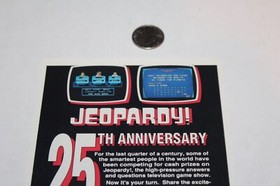 UNUSED Authentic 1990 Nintendo NES Game Vidpro TRU Display Card Jeopardy RARE