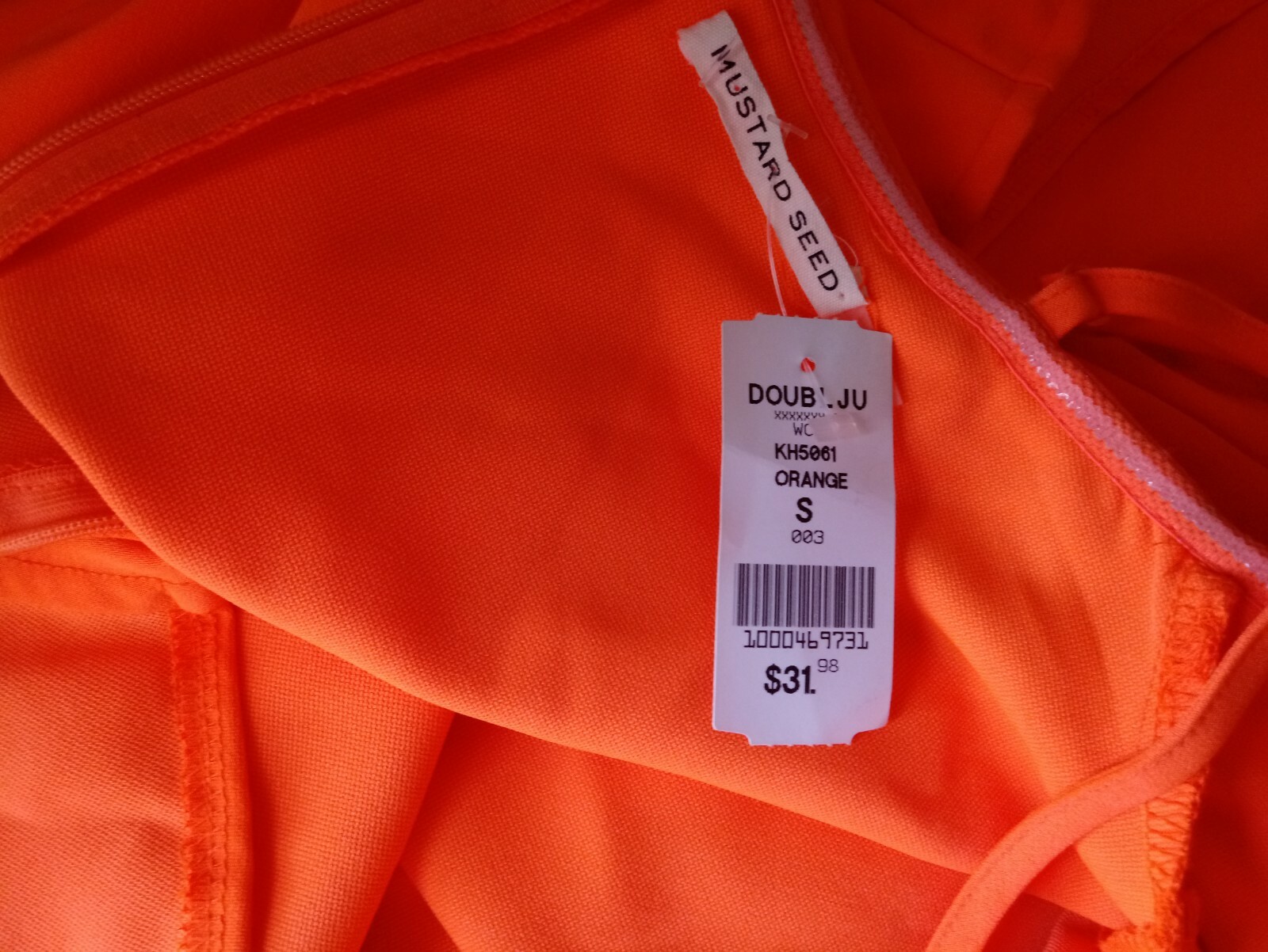 MUSTARD SEED WOMEN'S OFF SHOULDER SPAGHETTI STRAP RUFFLE ORANGE DRESS SIZE  S NWT | eBay