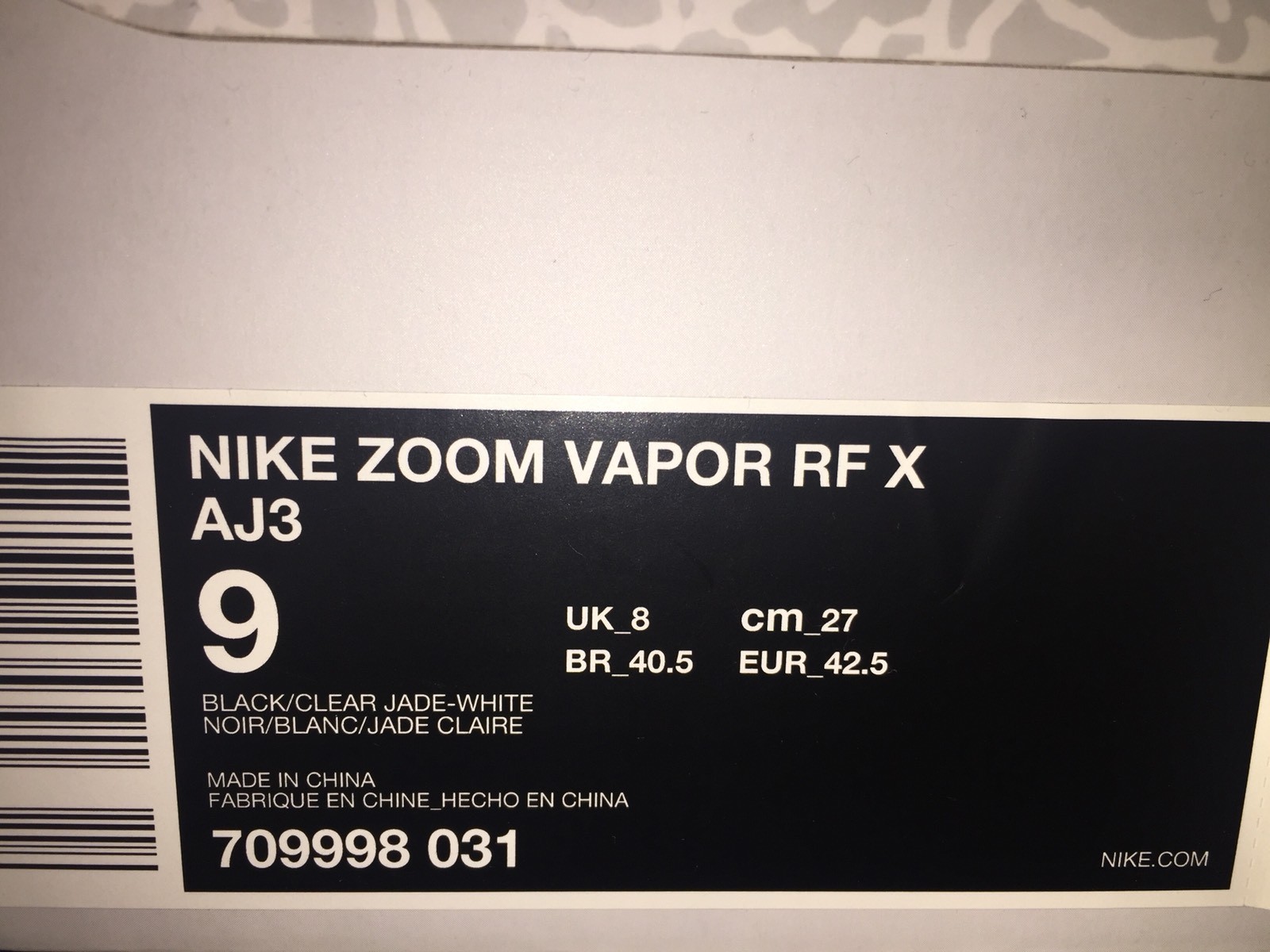 Nike Air Jordan Zoom Vapor RF AJ3 Black CEMENT 3 Clear Jade CEMENT Black White Max 1 Atmos 9 ac593d Nike Air Jordan Zoom Vapor RF AJ3 Black CEMENT 3 Clear Jade CEMENT Black White Max 1 Atmos 9 ac593d