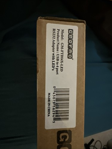 Gearmo 4 porty USB na szeregowy adapter RS232 FTDI chipset, obsługuje Win 11, 10, 8, - Zdjęcie 2 z 2