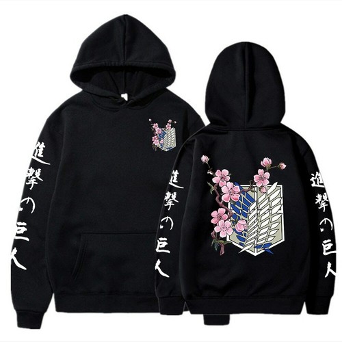 Japanese Anime Graphic Hoodies Men 
