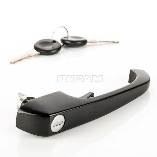 2x FRONT LEFT RIGHT EXTERIOR BLACK DOOR HANDLE FOR VW T2 II LT 28-50 I TYP 181 - Picture 10 of 10