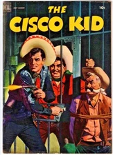 CISCO KID # 10 (DELL) BOB JENNEY art - PANCHO - DIABLO - POCO - PAINTED COVER