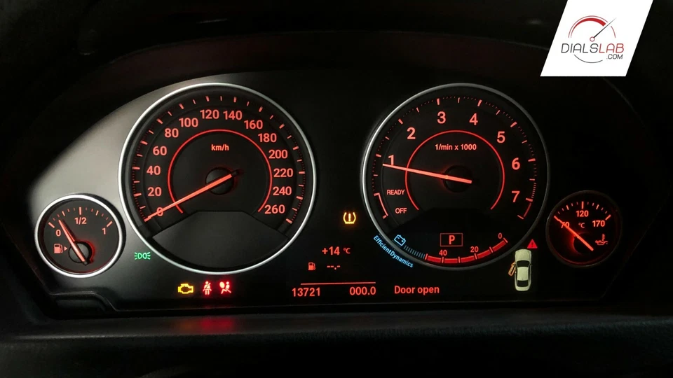 3D for BMW F30 F31 F32 F33 F34 F36 - Speedometer dials from MPH to Km/h Gauges - Image 4 of 4