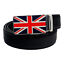 thumbnail 29  - Mens Ratchet Belt for Men Jeans Union Jack British Flag Automatic Buckle QHA Q53