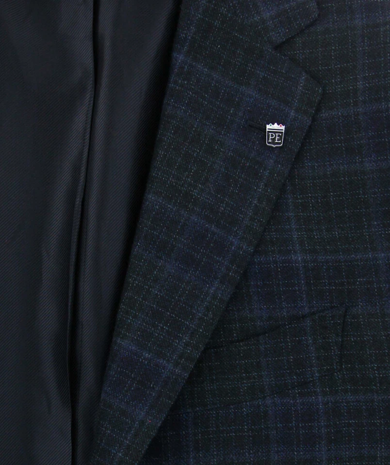 Principe d'Eleganza Dark Green Plaid Sportcoat - 36/46 - (PE102176) - Image 3 of 4