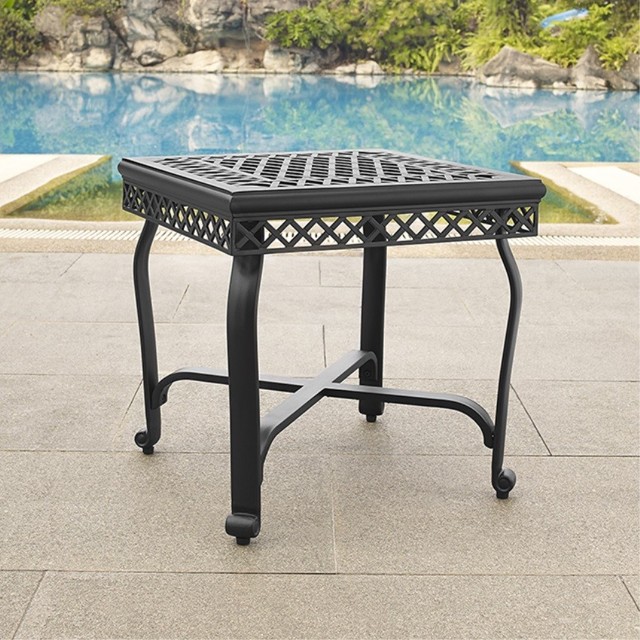 Crosley Furniture Portofino Outdoor Aluminum End Table ...
