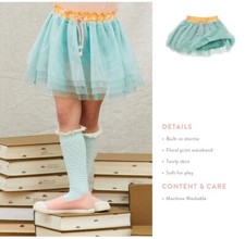 Matilda Jane Misty Girls Tulle Skirt Skort Just Imagine Size 4 Blue New