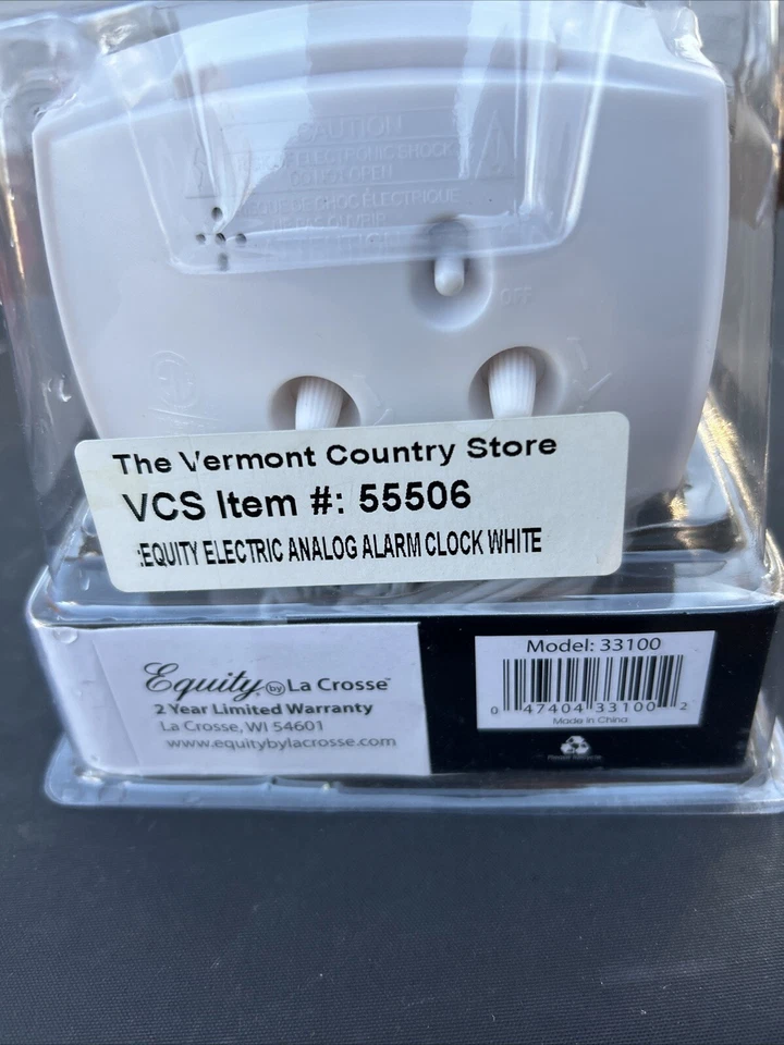 La Crosse Technology Equity Electric Quartz Alarm Clock 33100. Made In 2004 - Image 3 of 4