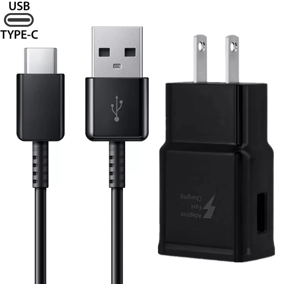 [Paquete de 2] Cargadores de pared de carga rápida Samsung Galaxy Home tipo C - Cable de 3 pies Foto 2 de 4