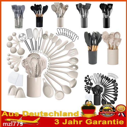 Set utensili da cucina in silicone utensili da cucina accessori da cucina posate + supporto DHL