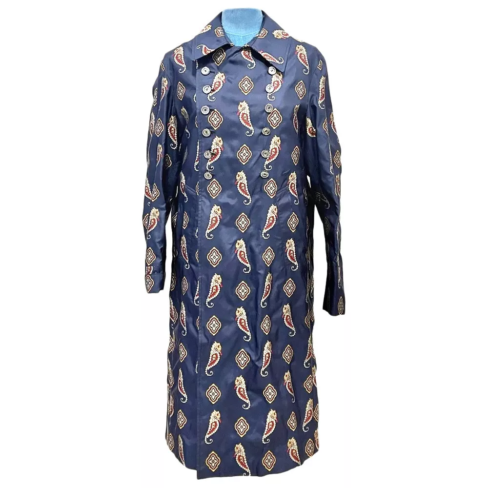 GUCCI RUNWAY par Alessandro Michele manteau de soie IT 46. Vente au détail
