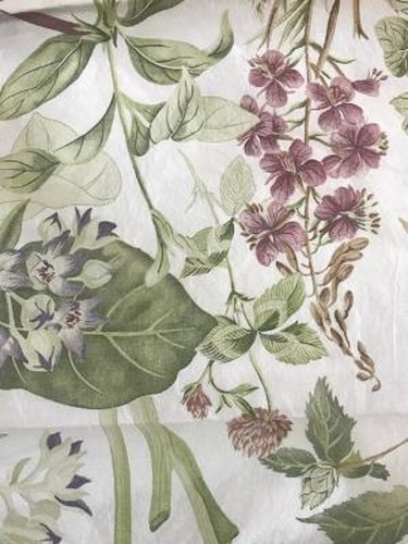 Pottery Barn Thistle Floral Comforter King 2 King Shams Green Botanical 3p New - Picture 6 of 7