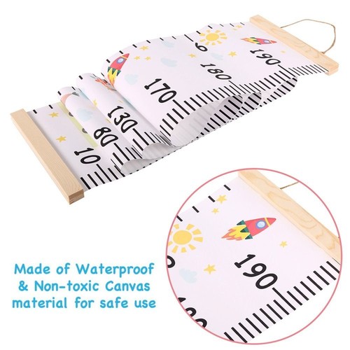 Wooden Growth Chart Ruler Height Measuring Chart for Kids Child Room - Picture 4 of 10