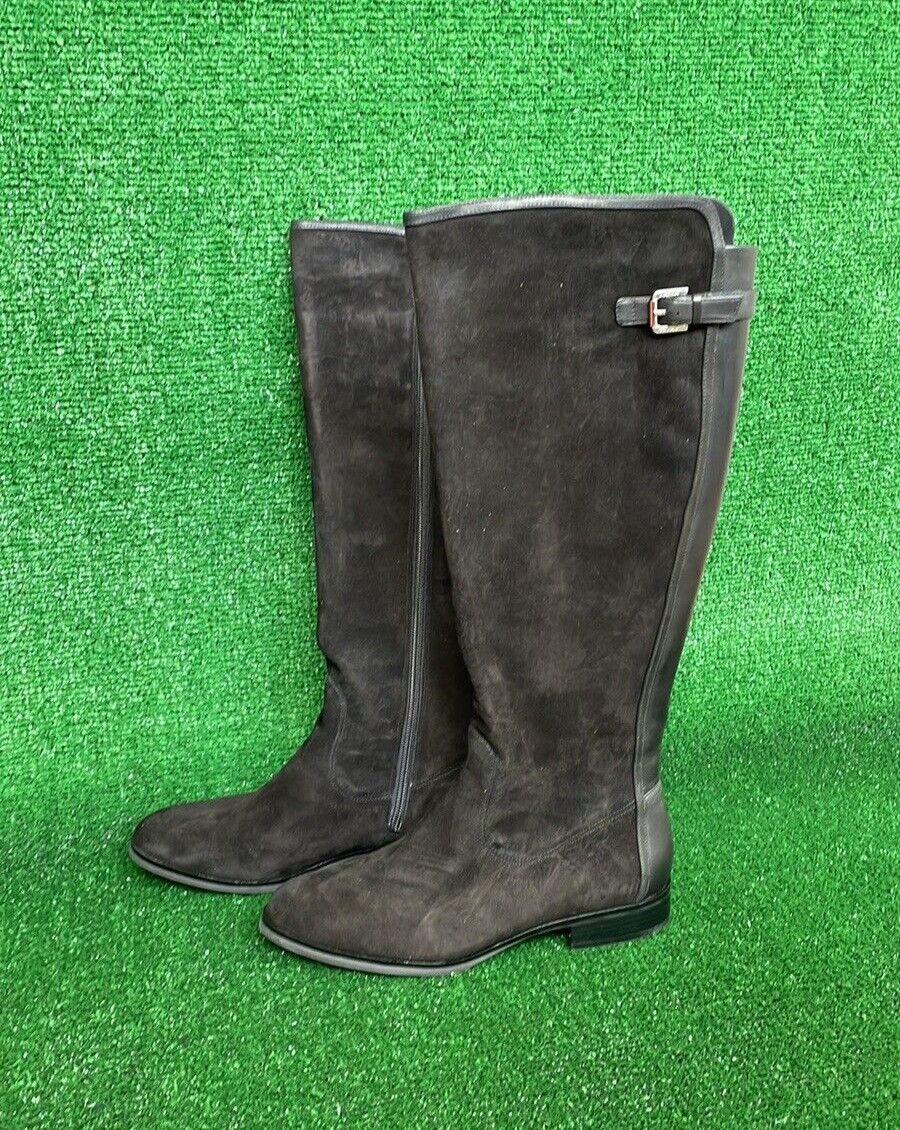 Women's Ivanka Trump Black Suede and Leather 'Larissa' Boots SZ 8.5M NWT image 8