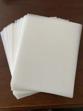HDPE high density polyethylene plastic sheet 8x10 - 25 sheets .035 thick