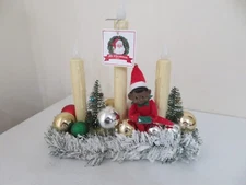 Mr. Christmas Vintage Candolier with Nostalgic Figure Black Elf PRE OWNED