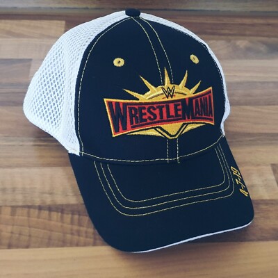 WWE WrestleMania 35 Logo Official Authentic Hat Cap Kappe 