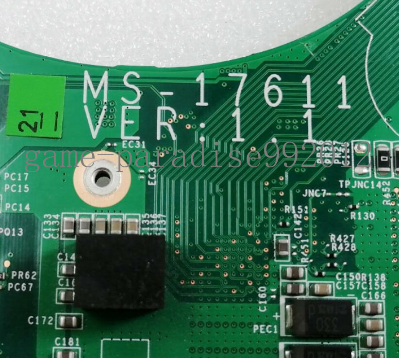 MS-16H61 マザーボード VER-1.0 For MSI GT783R GT780 Laptop Motherboard MS-1761 MS-17611 REV 1.1