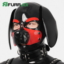 Furrjoi Silicone Beagle Muzzle Dog Mask Puppy Play Hood Realistic