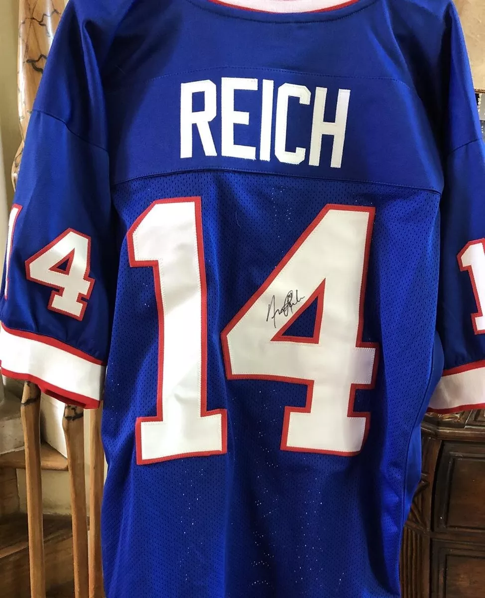 Frank Reich Buffalo Bills Replica Jersey Signed eBay