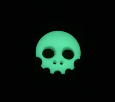 Playge Glow Skall - PVC Ranger Eye Patch White on Black 1” RE Koch Tools