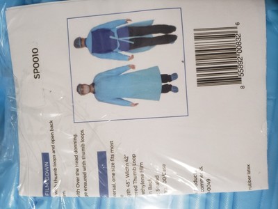 50 Pack Non-surgical Polyethylene Isolation Gown AAMI Level 2 Barrier Protection