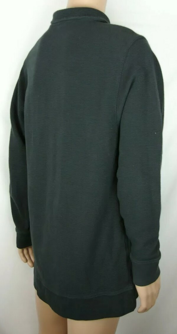 Wolverine Solid Black Long Sleeve Quarter Zip Swe… - image 6