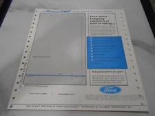 1966 Reproduction Mercury Comet New Car Window Price Sticker