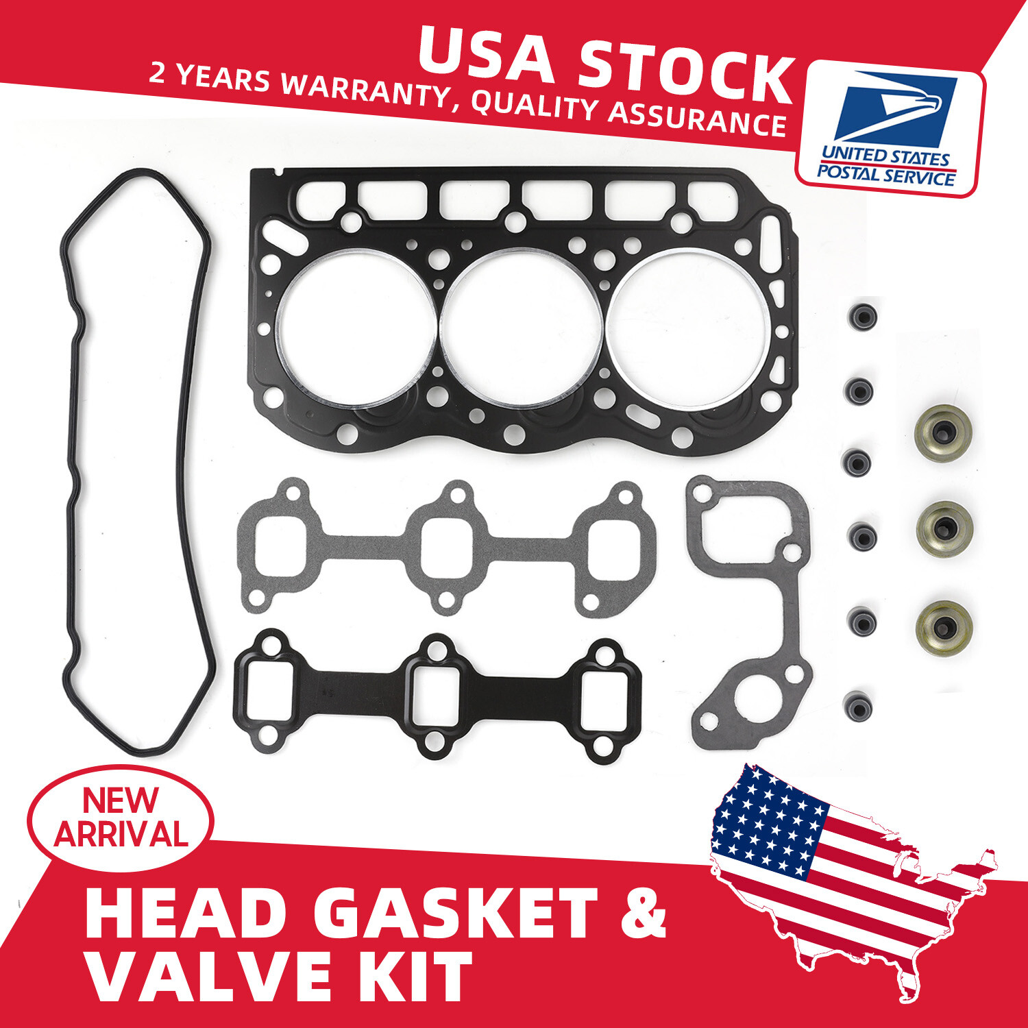 Engine Overhaul Gasket Set for 825528 DM950 1X Top Valve Gasket Replacement