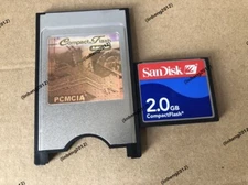SANDISK  2GB Compact Flash +ATA PC card PCMCIA Adapter JANOME Machines