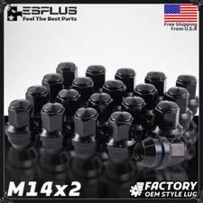 24x Ford OEM Lug Nut Black M14x2 Fit 2004-14 F150/Expedition/LOBO/Navigator
