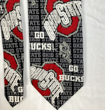 Ralph Marlin Ohio State University Go Bucks Polyester Necktie OSU Buckeyes