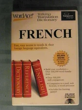 Word ace  Talking translation dictionary French  cd rom for windows and mac