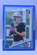 2025 Panini Donruss - Rated Rookie Tyler Shough #304 Press Proof Blue (RC)