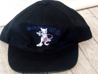 Vintage 90s Pokémon Mewtwo Hat #150 Gotta Catch Em All - Adj. Strap -Head Shots