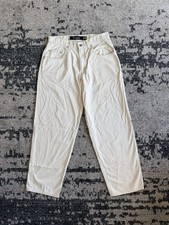 VTG 90s Levi's Silver Tab Baggy White Cotton Pants Men’s Size 32x30 Made In USA