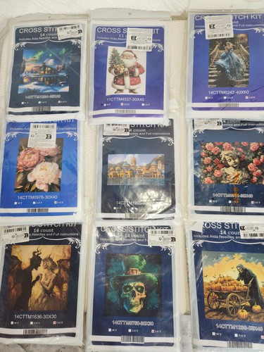 Cross Stitch Kit Lot Of 9 Asian Gorgeous 