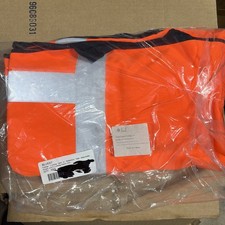 Orange Cooling Reflective Vest w/ 6 Cooling Packs 2XL